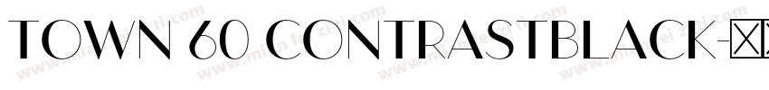 TOWN 60 CONTRASTBLACK字体转换